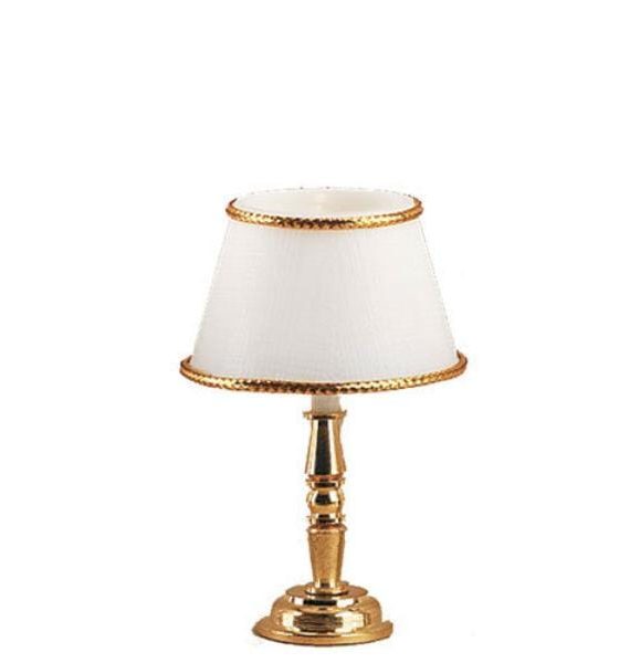Brass Dollhouse Miniature Table Lamp