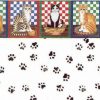 Cat's Meow Dollhouse Wallpaper
