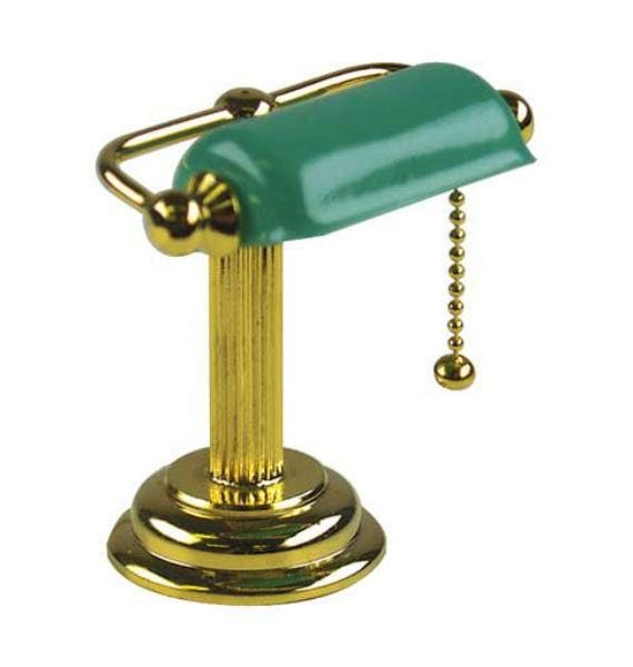 Dollhouse Miniature Banker's Desk Lamp