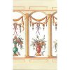 Dollhouse Miniature Cream French Bouquet Wallpaper