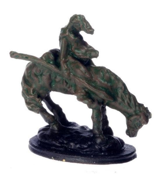 Dollhouse Miniature Remington Statue