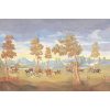 The Hunt Mural Dollhouse Wallpaper
