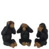 Three Wise Dollhouse Miniature Monkeys