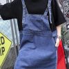 100% false two pieces Cotton quilting dresses Sleeve blue Dress summer