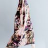 fine pink prints linen dresses casual o neck linen maxi dress fine short sleeve linen caftans