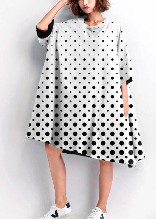 Women black embroidery Cotton big hem shift summer Dresses - Image 6