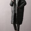 Warm Plus Size Winter Coats Black Hooded Zippered Parkas For Women