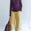2025 fall purple casual cotton knit tops plus size fit sweater