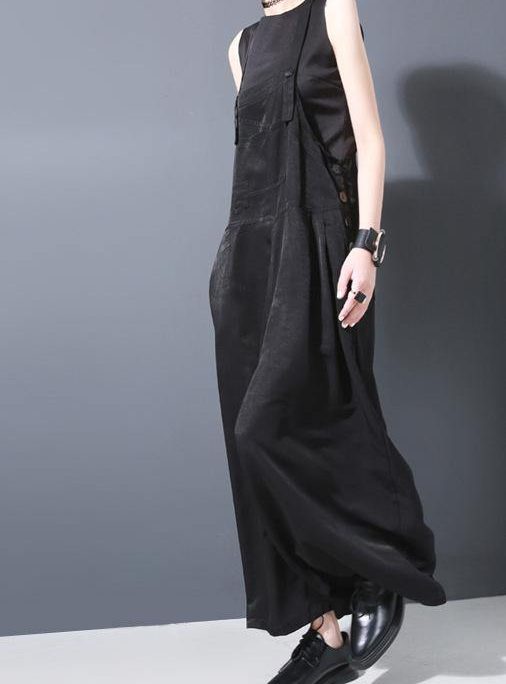 2025 summer new strap wide leg pants