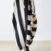 2025 autumn trend stripe baggy dresses silk plus size caftans oversized cotton gown