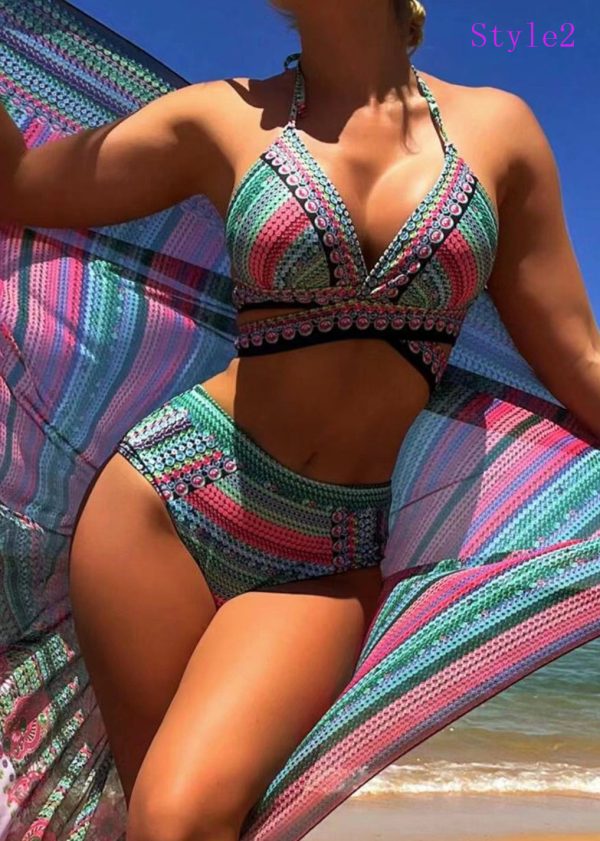2025 New Beach Three Piece Bikini Swimsuit - Image 2
