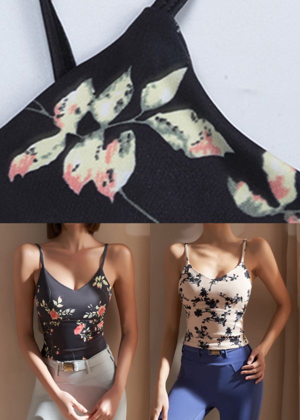 Apricot Patchwork Modal Cotton Yoga Tops - Image 5