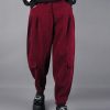 Beautiful Mulberry Oversized Pockets Corduroy Pants Spring
