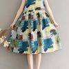 Beautiful floral cotton quilting clothes sleeveless daily summer Dresses