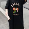 Beautiful o neck short sleeve cotton clothes fine Runway black long Dresses Summer