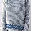 Boho Grey Striped O Neck Cozy Knit Sweaters Fall