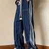 Boutique Navy Oversized Patchwork Denim Pants Men Apparel Spring