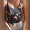 Club Black Print Modal Cotton Yoga Tank Tops
