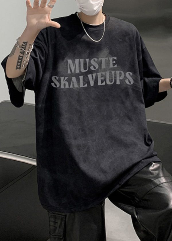 Cool White O Neck Tie Dye Plus Size Cotton Men T Shirts Summer - Image 2