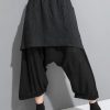 DIY Cotton Fun Striped Cotton Ankle-Length Wide Leg Pants