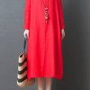 Elegant Loose Plus Size Linen Dresses For Women
