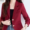 Fashion Mulberry Silm Fit With Pockets Short Jacket Spring