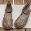 Faux Leather Khaki Water Sandals Buckle Strap best sandals for walking
