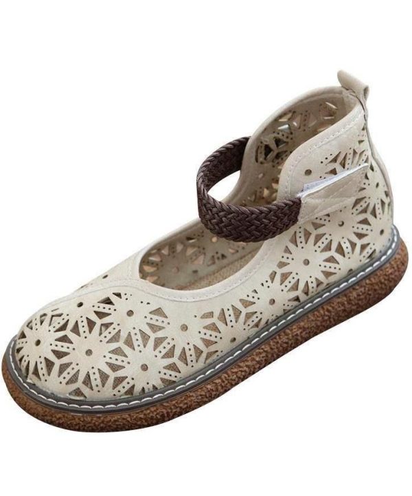 Faux Leather Khaki Water Sandals Buckle Strap best sandals for walking - Image 4