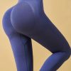 Fine Navy High Waist Butt Scrunch Riding Leggings