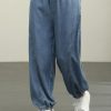 Fine Navy High Waist Jeans Summer Pants