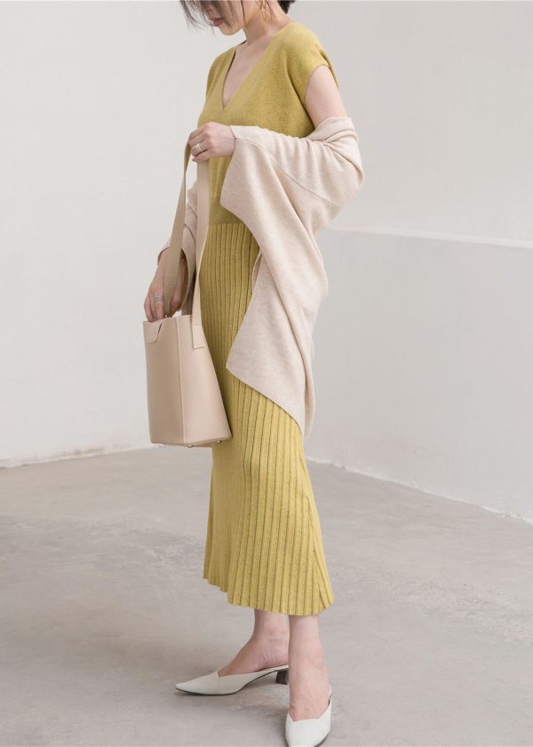 Fine nude sweaters casual Three Quarter sleeve knitted blouses 2018 cardigan blouse - Image 4