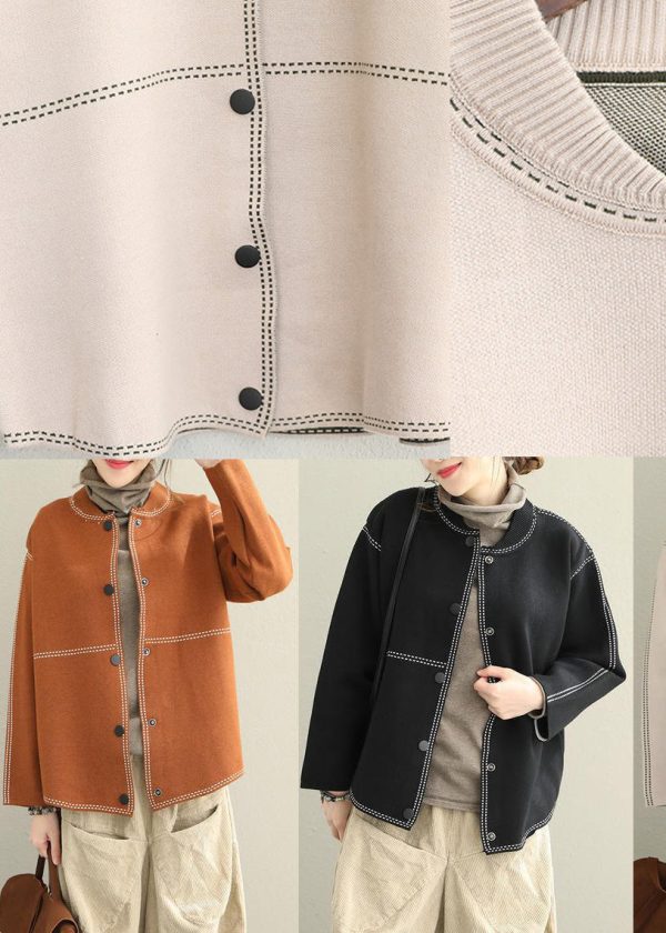 Fine Loose Button Down Sweater Coat Women Casual Tops - Image 5