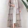 Gray mid-length sunscreen women's plus size mid-sleeved jacket wild