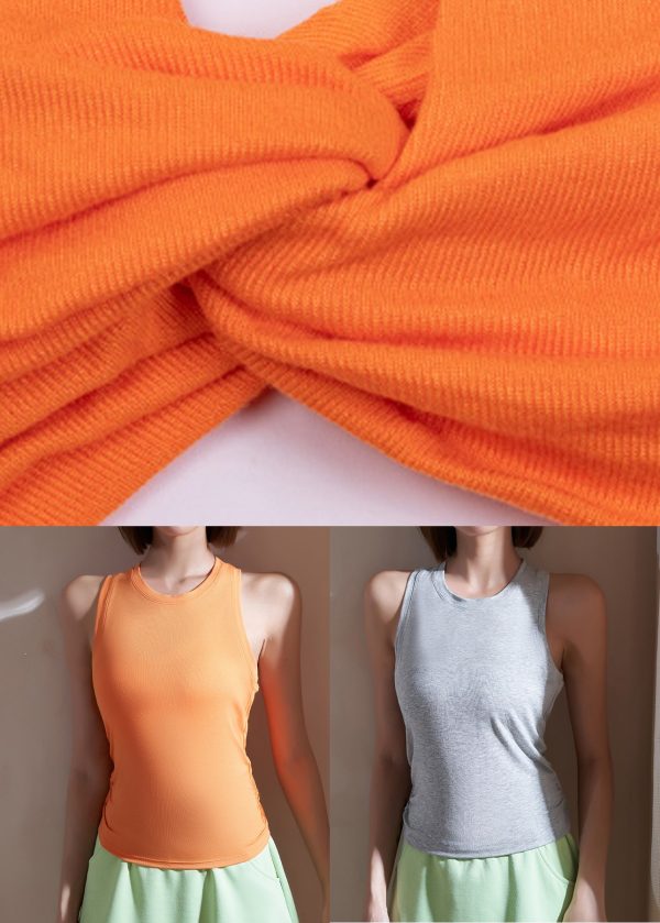 Grey Wrinkled Patchwork Hollow Out Yoga Tops - Image 5