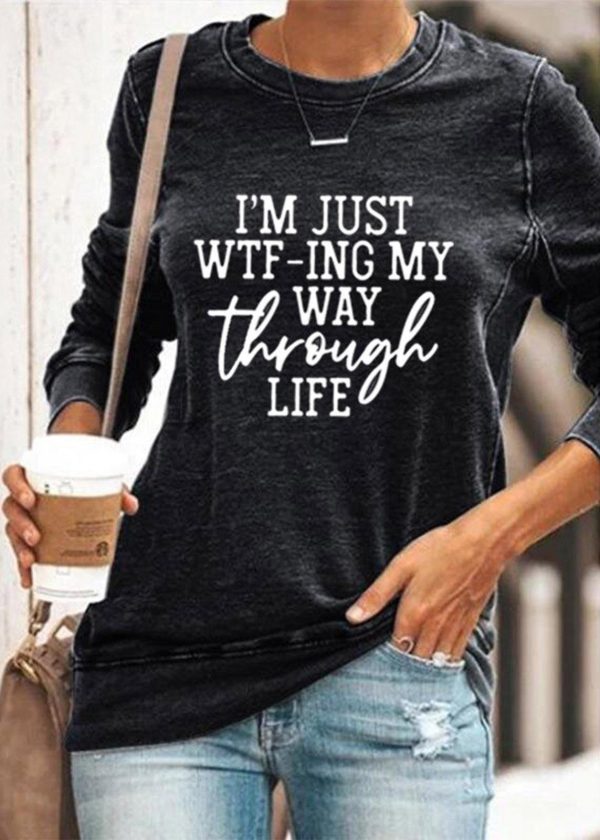 I'M JUST WTF-ING MY WAY THROUGH LIFE' Graphic Hoodies - Image 4
