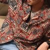 Japanese Cuban Collar Shirt For Men In Hawaii Summer