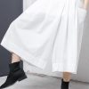 Loose linen clothes Pakistani Solid Elastic Waist Casual Wide Leg Pants