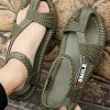 Men's Summer Army Green Anti slip Outdoor Beach Sandals