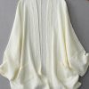 Modern Milk White Oversized Cotton Cardigan Spring