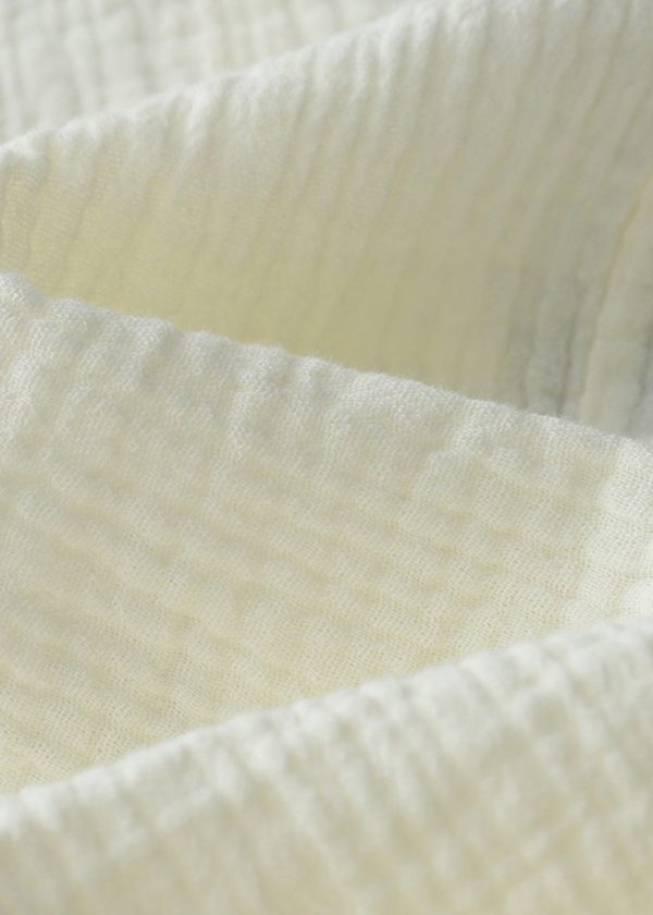 Modern Milk White Oversized Cotton Cardigan Spring - Image 5