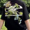 New Black Embroideried Solid Cotton Men T Shirt Summer