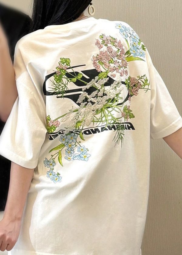 New Black Embroideried Solid Cotton Men T Shirt Summer - Image 2