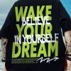 New Black O Neck Letter Print Cotton Mens T Shirts Half Sleeve