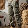 New Green Pockets Original Design Cotton Men Pants Spring