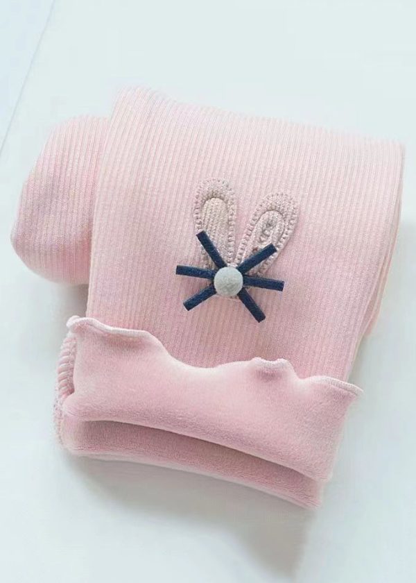 New Grey Elastic Waist Fleece Pants Kids Pants Spring - Image 3