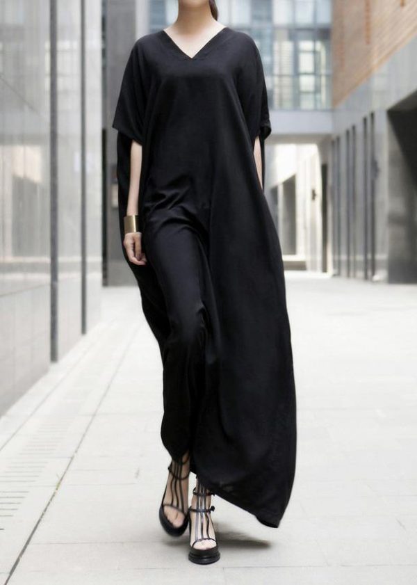 2025 Black Maxi Dress Long Summer Dresses Caftan - Image 2
