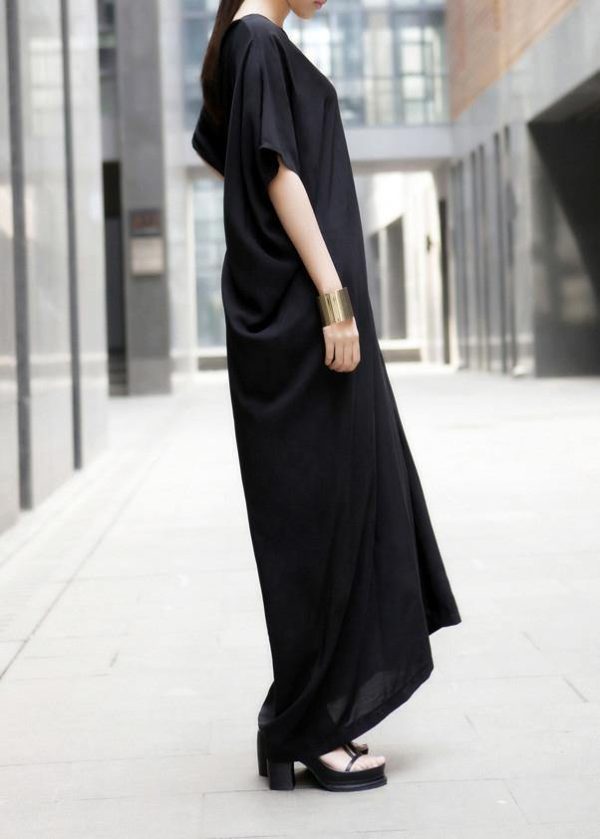 2025 Black Maxi Dress Long Summer Dresses Caftan - Image 3