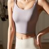 Purple Patchwork Backless Gymshark Sports Bra