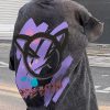 Retro Black Print Oversized Cotton Men T Shirts Half Sleeve