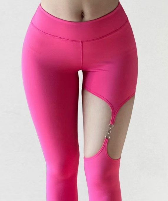 Sexy Rose Hollow Out Seamless Capri Dri Fit Leggings